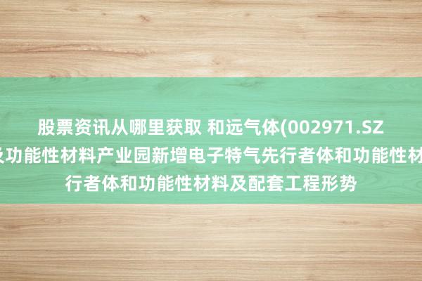 股票资讯从哪里获取 和远气体(002971.SZ)：宜昌电子特气及功能性材料产业园新增电子特气先行者体和功能性材料及配套工程形势