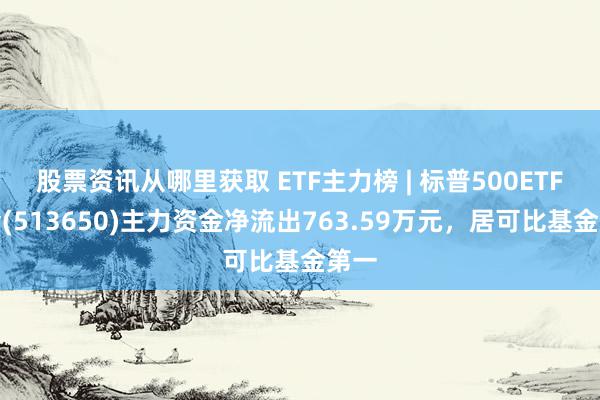 股票资讯从哪里获取 ETF主力榜 | 标普500ETF基金(513650)主力资金净流出763.59万元，居可比基金第一