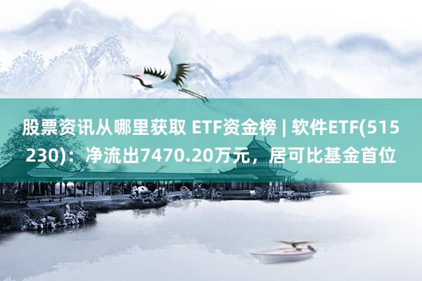 股票资讯从哪里获取 ETF资金榜 | 软件ETF(515230)：净流出7470.20万元，居可比基金首位