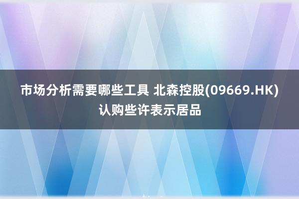 市场分析需要哪些工具 北森控股(09669.HK)认购些许表示居品