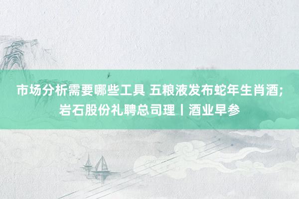 市场分析需要哪些工具 五粮液发布蛇年生肖酒;岩石股份礼聘总司理丨酒业早参