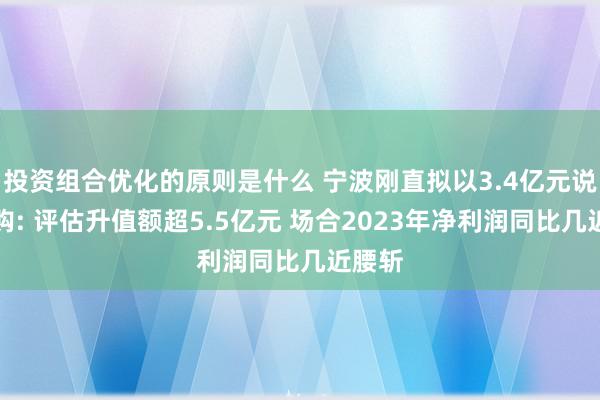 投资组合优化的原则是什么 宁波刚直拟以3.4亿元说归并购: 评估升值额超5.5亿元 场合2023年净利润同比几近腰斩