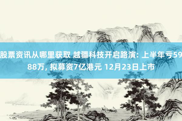 股票资讯从哪里获取 越疆科技开启路演: 上半年亏5988万, 拟募资7亿港元 12月23日上市