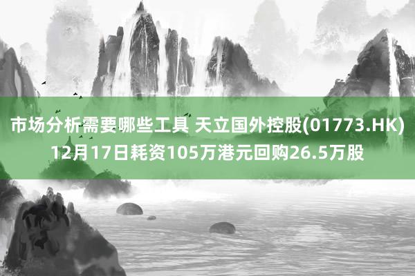 市场分析需要哪些工具 天立国外控股(01773.HK)12月17日耗资105万港元回购26.5万股