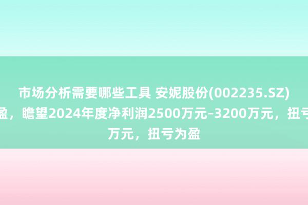 市场分析需要哪些工具 安妮股份(002235.SZ)发预盈，瞻望2024年度净利润2500万元–3200万元，扭亏为盈