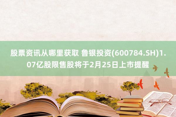 股票资讯从哪里获取 鲁银投资(600784.SH)1.07亿股限售股将于2月25日上市提醒