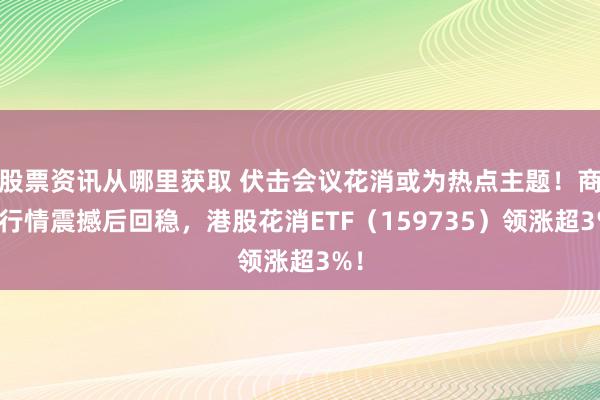 股票资讯从哪里获取 伏击会议花消或为热点主题！商场行情震撼后回稳，港股花消ETF（159735）领涨超3%！