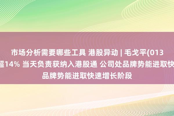 市场分析需要哪些工具 港股异动 | 毛戈平(01318)最高涨超14% 当天负责获纳入港股通 公司处品牌势能进取快速增长阶段