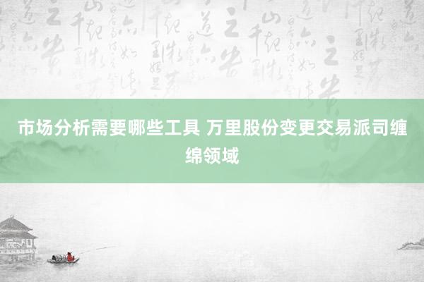 市场分析需要哪些工具 万里股份变更交易派司缠绵领域